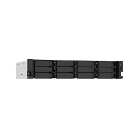 QNAP TS-1273AU-RP - NAS server - 12 bays - rack-mountable - SATA 6Gb/s - RAID 0, 1, 5, 6, 10, JBOD, 5 hot spare, 6 hot spare, 10 hot spare - RAM 8 GB - Gigabit Ethernet / 2.5 Gigabit Ethernet - iSCSI support - 2U - 1