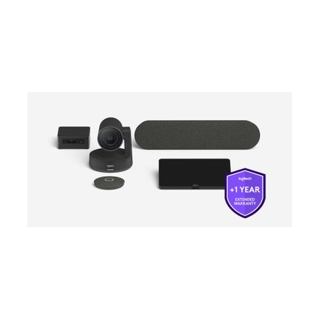Logitech Extended Warranty - Extended service agreement - 1 year - for Logitech medium room solution with Tap and Rally - 0