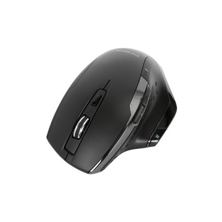 Targus - Mouse - ergonomic - right-handed - 7 buttons - wireless - 2.4 GHz - USB wireless receiver - black - 3