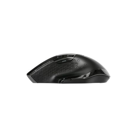 Targus - Mouse - ergonomic - right-handed - 7 buttons - wireless - 2.4 GHz - USB wireless receiver - black - 7