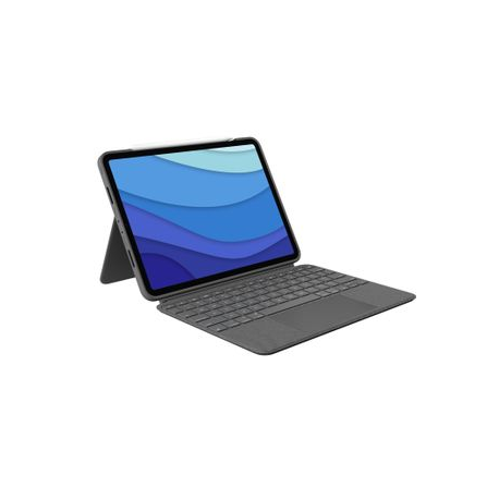 Logitech Combo Touch - Keyboard and folio case - with trackpad - backlit - Apple Smart connector - QWERTY - Pan Nordic - oxford grey - for Apple 11-inch iPad Pro (1st generation, 2nd generation, 3rd generation) - 1
