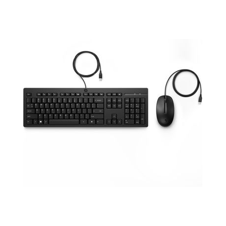 HP 225 - Keyboard and mouse set - USB - Pan Nordic - for HP Z1 G8; EliteBook 840, 855 G8; EliteDesk 800 G8; ProBook 635; Workstation Z1 G8 - 0