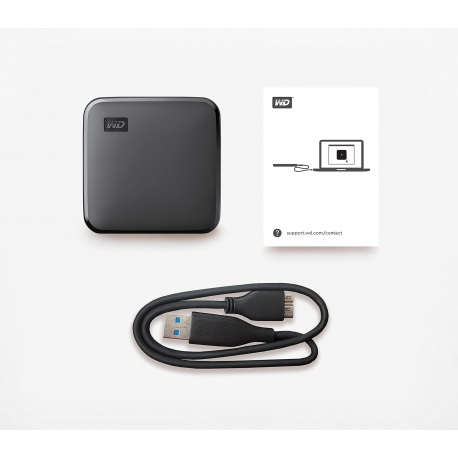 WD Elements SE WDBAYN0010BBK - Solid state drive - 1 TB - external (portable) - USB 3.0 - 4