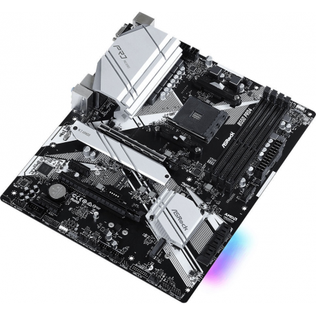 ASRock B550 Pro4 - Motherboard - ATX - Socket AM4 - AMD B550 Chipset - USB-C Gen2, USB 3.2 Gen 1, USB 3.2 Gen 2 - Gigabit LAN - onboard graphics (CPU required) - HD Audio (8-channel) - 3