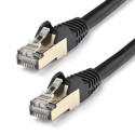 StarTech.com 7m CAT6A Ethernet Cable, 10 Gigabit Shielded Snagless RJ45 100W PoE Patch Cord, CAT 6A 10GbE STP Network Cable w / Strain Relief, Black, Fluke Tested / UL Certified Wiring / TIA - Category 6A - 26AWG (6ASPAT7MBK) - Patch cable - RJ-45 (M) to RJ-45 (M) - 7 m - STP - CAT 6a - molded, snagless - black