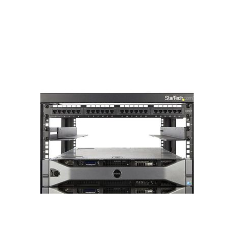 StarTech.com 1U 19 inch Server Rack Rails, 24-36 inch Adjustable Depth, Universal 4 Post Rack Mount Rails, Network Equipment/Server/UPS Mounting Rail Kit, HPE ProLiant, Dell PowerEdge - 4 Post Rack Rails (UNIRAILS1UB) - Rack rail kit - rack mountable - black - 1U - 19" - for P/N: RK1536BKF, RK1836BKF - 5