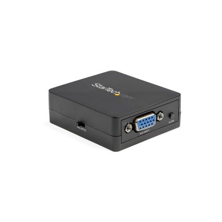 StarTech.com 1080p VGA to RCA and S-Video Converter - USB Powered - Video interface converter - VGA  /  S-Video  /  composite video - HD-15 (VGA) female to 4 pin mini-DIN, RCA female - black - active - 0