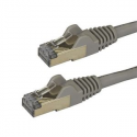 StarTech.com 1.5m CAT6A Ethernet Cable, 10 Gigabit Shielded Snagless RJ45 100W PoE Patch Cord, CAT 6A 10GbE STP Network Cable w / Strain Relief, Grey, Fluke Tested / UL Certified Wiring / TIA - Category 6A - 26AWG (6ASPAT150CMGR) - Patch cable - RJ-45 (M) to RJ-45 (M) - 1.5 m - STP - CAT 6a - molded, snagless - grey
