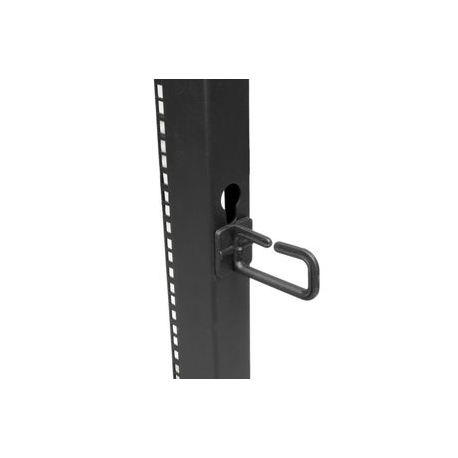 StarTech.com 18U 19" Open Frame Server Rack, 4 Post Adjustable Depth 23-41" Mobile, Free Standing Rolling Network / Computer Equipment Data Rack, Dell PowerEdge, HP ProLiant ThinkServer - Adjustable Server Rack (4POSTRACK18U) - Rack open frame - 4-post - floor-standing - black - 18U - 3