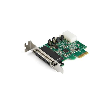 StarTech.com 4-port PCI Express RS232 Serial Adapter Card, PCIe RS232 Serial Host Controller Card, PCIe to Serial DB9, 16950 UART, Low Profile Desktop Expansion Card, Windows, macOS, Linux - Full/Low-Profile (PEX4S953LP) - Serial adapter - PCIe low profile - RS-232 x 4 - 1