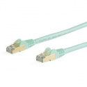 StarTech.com 7m CAT6A Ethernet Cable, 10 Gigabit Shielded Snagless RJ45 100W PoE Patch Cord, CAT 6A 10GbE STP Network Cable w / Strain Relief, Aqua, Fluke Tested / UL Certified Wiring / TIA - Category 6A - 26AWG (6ASPAT7MAQ) - Patch cable - RJ-45 (M) to RJ-45 (M) - 7 m - STP - CAT 6a - molded, snagless - aqua