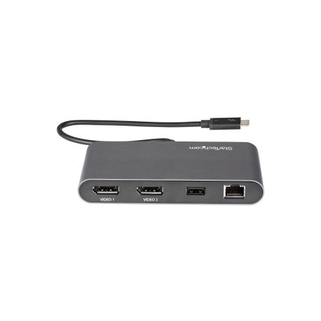 StarTech.com Mini Thunderbolt 3 Dock Dual 4K 6Hz HDMI - Mac/Windows Docking Station - Discontinued, Limited Stock, Replaced by TB3DKM2DPL (TB3DKM2HD) - Docking station - USB-C 3.1 / Thunderbolt 3 - 2 x HDMI - GigE - 5