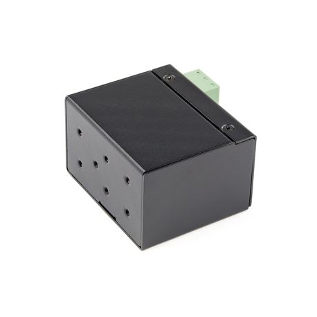 StarTech.com Industrial Fiber to Ethernet Media Converter - 100Mbps SFP to RJ45 / Cat6 - Singlemode / Multimode Optical Fiber to Copper Network - 12-56V DC - IP-30 /  -40 to +75C - Fibre media converter - 100Mb LAN - 100Base-FX, 100Base-TX - RJ-45  /  SFP (mini-GBIC) - 2