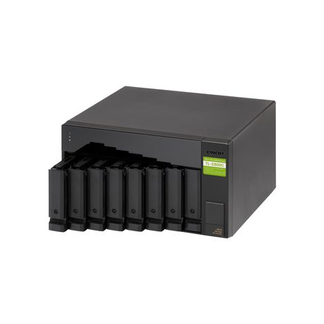 QNAP TL-D800C - Hard drive array - 8 bays (SATA-600) - USB 3.2 Gen 2 (external) - 6