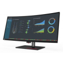 Lenovo ThinkVision P40w-20 - LED monitor - curved - 39.7" (39.7" viewable) - 5120 x 2160 WUHD @ 75 Hz - IPS - 300 cd / m² - 1000:1 - 4 ms - 2xThunderbolt 4, DisplayPort, HDMI - raven black