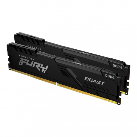 Kingston FURY Beast - DDR4 - kit - 64 GB: 2 x 32 GB - DIMM 288-pin - 3200 MHz / PC4-25600 - CL16 - 1.35 V - unbuffered - non-ECC - black - 0