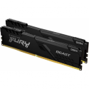 Kingston FURY Beast - DDR4 - kit - 32 GB: 2 x 16 GB - DIMM 288-pin - 3600 MHz / PC4-28800 - CL18 - 1.35 V - unbuffered - non-ECC - black
