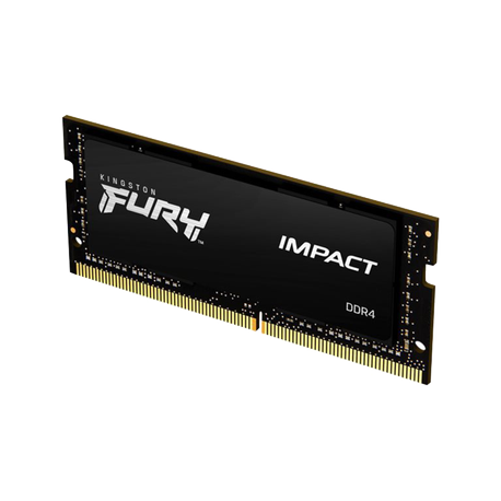 Kingston FURY Impact - DDR4 - module - 32 GB - SO-DIMM 260-pin - 3200 MHz / PC4-25600 - CL20 - 1.2 V - unbuffered - non-ECC - black - 0