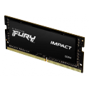 Kingston FURY Impact - DDR4 - module - 32 GB - SO-DIMM 260-pin - 3200 MHz / PC4-25600 - CL20 - 1.2 V - unbuffered - non-ECC - black