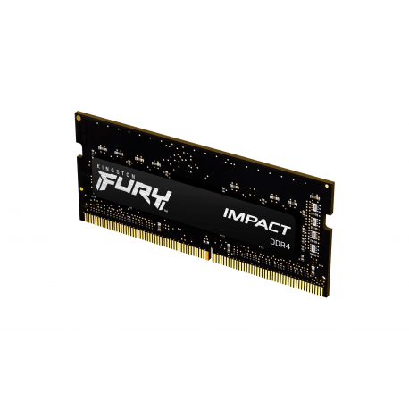 Kingston FURY Impact - DDR4 - module - 32 GB - SO-DIMM 260-pin - 3200 MHz / PC4-25600 - CL20 - 1.2 V - unbuffered - non-ECC - black - 1