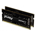 Kingston FURY Impact - DDR4 - kit - 32 GB: 2 x 16 GB - SO-DIMM 260-pin - 3200 MHz / PC4-25600 - CL20 - 1.2 V - unbuffered - non-ECC - black