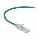 Black Box Slim-Net - Patch cable - RJ-45 (M) to RJ-45 (M) - 91.4 cm - UTP - CAT 6a - booted, molded, stranded - green