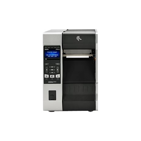 Zebra ZT610 - Label printer - direct thermal  /  thermal transfer - Roll (11.4 cm) - 300 dpi - up to 305 mm / sec - USB 2.0, serial, Gigabit LAN, USB host, NFC, Bluetooth 4.0 - tear bar - 0