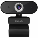 LogiLink Pro full HD USB webcam with microphone - Web camera - colour - 3 MP - 1920 x 1080 - 1080p - audio - USB 2.0 - MJPEG