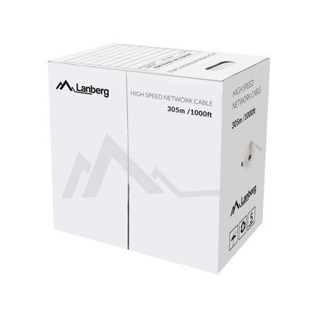 Lanberg - Bulk cable - 305 m - UTP - CAT 5e - solid - green - 0
