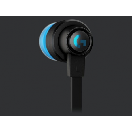 Logitech G G333 - Earphones with mic - in-ear - wired - 3.5 mm jack - black - for Oculus Quest 2 (256 GB), Quest 2 (64 GB) - 3