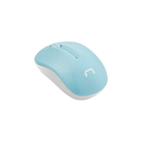 Natec Toucan - Mouse - optical - 3 buttons - wireless - 2.4 GHz - USB wireless receiver - white, blue - 1