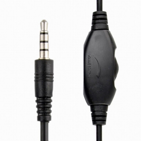 Gembird MHS-03-BKRD - Headset - full size - wired - 3.5 mm jack - black, red ring - 1