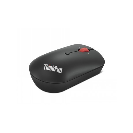 Lenovo ThinkPad Compact - Mouse - right and left-handed - optical - 4 buttons - wireless - 2.4 GHz - USB-C wireless receiver - black - OEM - for ThinkBook 14 G4+ IAP; ThinkPad E14 Gen 4; E15 Gen 4; X1 Carbon Gen 10 - 0