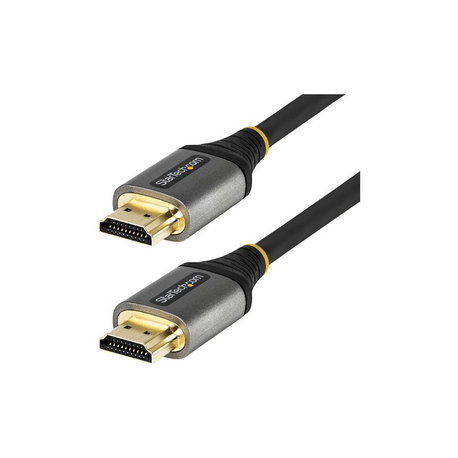 StarTech.com 3ft (1m) Premium Certified HDMI 2.0 Cable - High Speed Ultra HD 4K 60Hz HDMI Cable with Ethernet - HDR10, ARC - UHD HDMI Video Cord - For UHD Monitors, TVs, Displays - M / M - Premium High Speed - HDMI cable with Ethernet - HDMI male to HDMI male - 1 m - shielded - grey, black - passive, 4K60Hz (3840 x 2160) support - 0