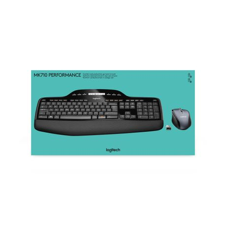 Logitech Wireless Desktop MK710 - Keyboard and mouse set - wireless - 2.4 GHz - US International - 6