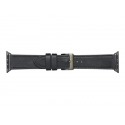 dbramante1928 Copenhagen - Strap for smart watch - space grey / black - for Apple Watch (42 mm, 44 mm)
