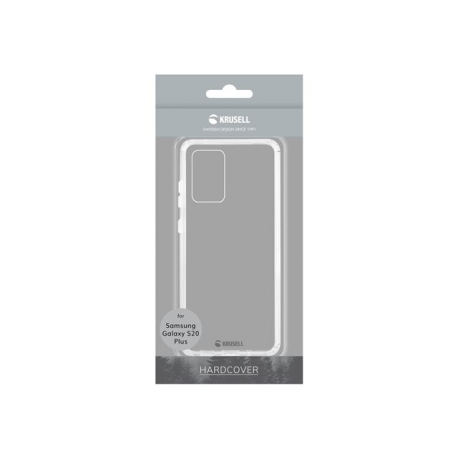 Krusell Essentials HardCover - Back cover for mobile phone - polycarbonate, thermoplastic polyurethane (TPU) - transparent - for Samsung Galaxy S20+, S20+ 5G - 3