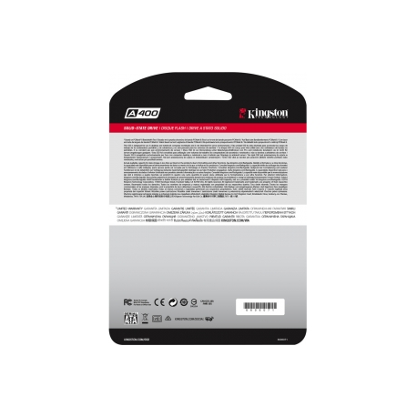 Kingston A400 - Solid state drive - 480 GB - internal - 2.5" - SATA 6Gb/s - 9