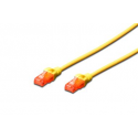 DIGITUS Professional - Patch cable - RJ-45 (M) to RJ-45 (M) - 5 m - UTP - CAT 6e - IEEE 802.3 - halogen-free, molded, snagless - yellow