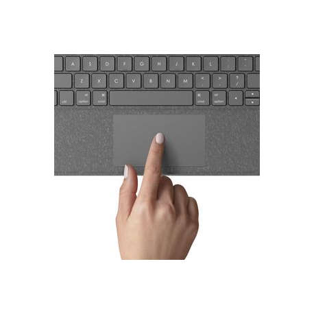 Logitech Folio Touch - Keyboard and folio case - with trackpad - backlit - Apple Smart connector - QWERTY - UK - oxford grey - for Apple 10.9-inch iPad Air (4th generation) - 8