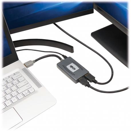 Tripp Lite HDMI Splitter 2-Port 4K @60Hz HDMI 4:4:4 HDR USB Powered TAA Multi-Resolution Support, USB Powered - Splitter - 2 x HDMI - desktop - government GSA - TAA Compliant - 7