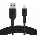 Belkin BOOST CHARGE - Lightning cable - Lightning male to USB male - 2 m - black - for Apple iPad / iPhone / iPod (Lightning)