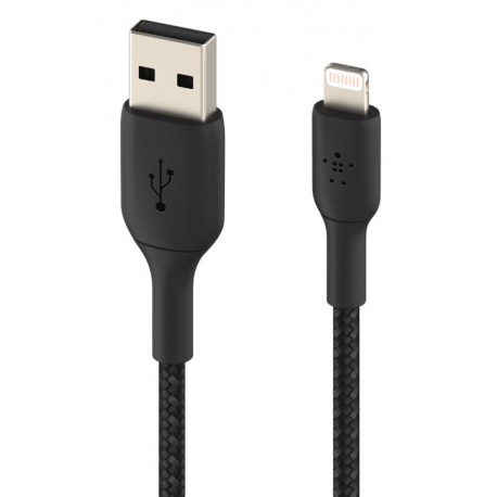 Belkin BOOST CHARGE - Lightning cable - Lightning male to USB male - 2 m - black - for Apple iPad / iPhone / iPod (Lightning) - 1