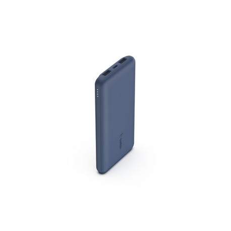 Belkin BOOST CHARGE - Power bank - 10000 mAh - 18 Watt - 3 output connectors (2 x USB, USB-C) - blue - 0