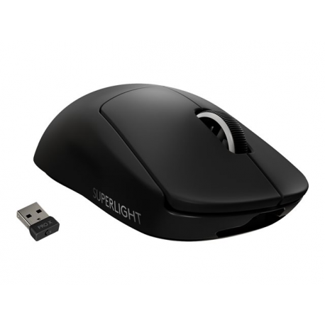 Logitech PRO X SUPERLIGHT Wireless Gaming Mouse - Mouse - optical - 5 buttons - wireless - LIGHTSPEED - Logitech LIGHTSPEED receiver - black - 1