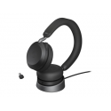 Jabra Evolve2 75 - Headset - on-ear - Bluetooth - wireless, wired - active noise cancelling - USB-C - noise isolating - black - Optimised for UC