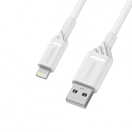 OtterBox Standard - Lightning cable - Lightning male to USB male - 2 m - cloud dream white - for Apple iPad / iPhone / iPod (Lightning) - 0