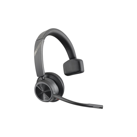 Poly Voyager 4300 UC Series 4310 - Headset - on-ear - Bluetooth - wireless - USB-A - Zoom Certified - 0
