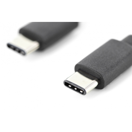 DIGITUS - USB cable - USB-C (M) to USB-C (M) - USB 2.0 - 3 A - 1.8 m - Power Delivery support - black - 2