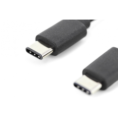 DIGITUS - USB cable - USB-C (M) to USB-C (M) - USB 2.0 - 3 A - 1.8 m - Power Delivery support - black - 3